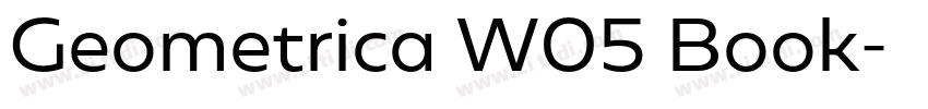 Geometrica W05 Book字体转换 Geometrica W05 Book字体转换